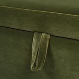 24" Square Velvet Storage Cocktail Ottoman - The Linen House