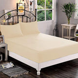 Fitted sheet (Off-White) - The Linen House