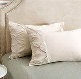 Pintuck Border Duvet Set - The Linen House
