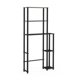 Black Toilet Space Saver with 5-Shelves - The Linen House