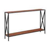 Cross Design Console Table - The Linen House