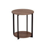 Carbon Loft Mullis Round Double Tier End Table - The Linen House