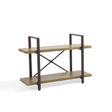 Two Level Rustic Shelving Unit - The Linen House