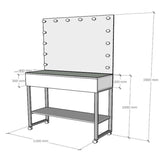 MAKE-UP TABLE FOR MAKE-UP ARTIST BLACK - The Linen House