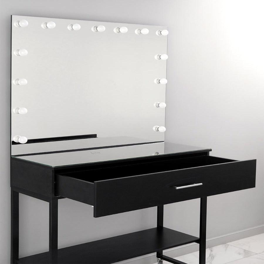 MAKE-UP TABLE FOR MAKE-UP ARTIST BLACK - The Linen House