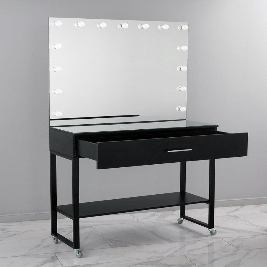 MAKE-UP TABLE FOR MAKE-UP ARTIST BLACK - The Linen House