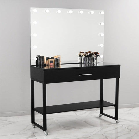 MAKE-UP TABLE FOR MAKE-UP ARTIST BLACK - The Linen House