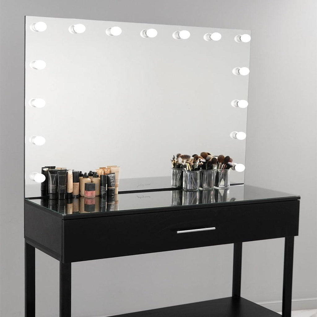 MAKE-UP TABLE FOR MAKE-UP ARTIST BLACK - The Linen House