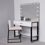 MAKE-UP TABLE MAKEUP ARTIST BLACK AND WHITE - The Linen House