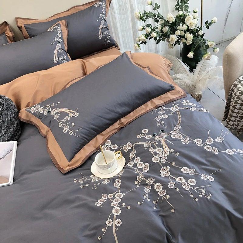 Myriad Embroidery Duvet Set - The Linen House