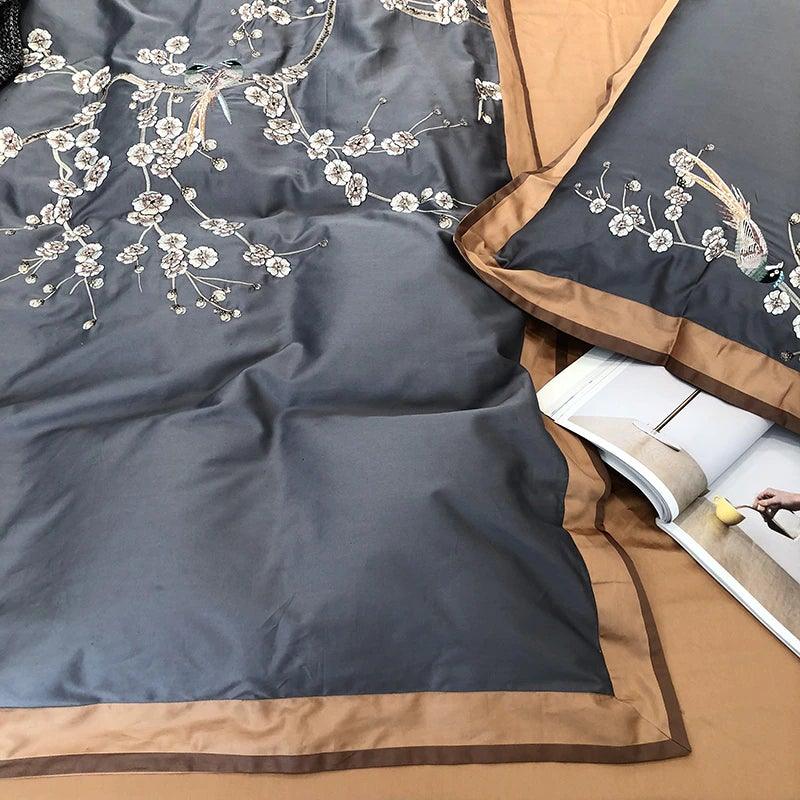 Myriad Embroidery Duvet Set - The Linen House