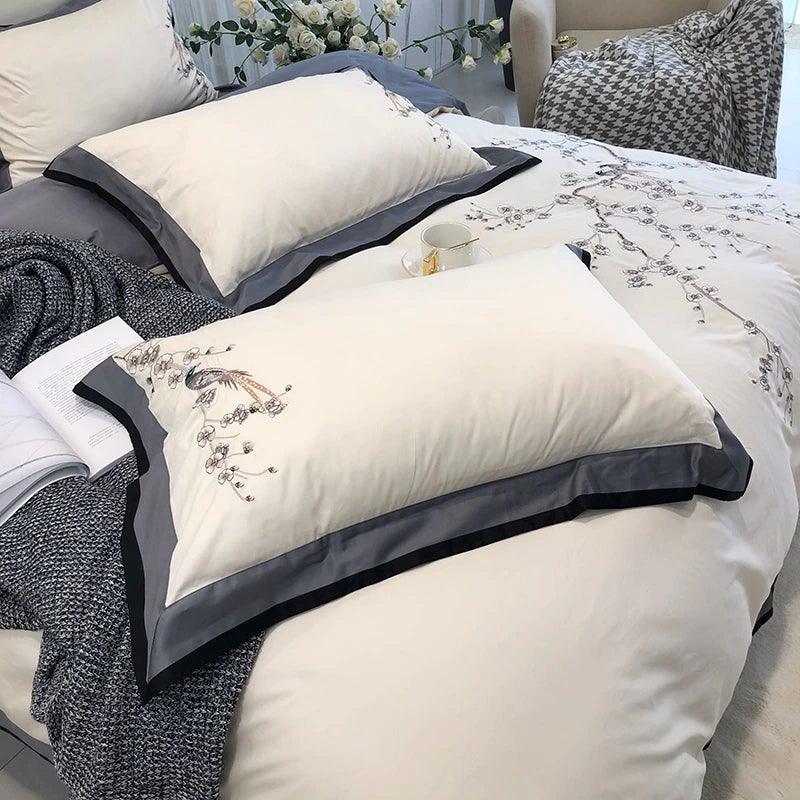 Myriad Embroidery Duvet Set - The Linen House