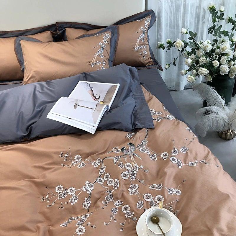 Myriad Embroidery Duvet Set - The Linen House