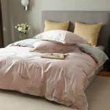 New Coral Adornment Embroidery Duvet Set – Elegant & Luxurious Bedding