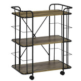 Rolling Kitchen Cart, Kitchen Storage Trolley with 3 Shelves - The Linen House