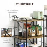 Rolling Kitchen Cart, Kitchen Storage Trolley with 3 Shelves - The Linen House