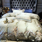 New Royal Pistachio Exquisite Embroidery Duvet Set - The Linen House