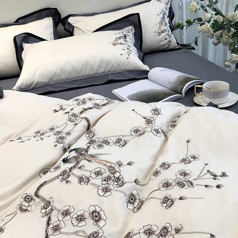 Myriad Embroidery Duvet Set - The Linen House