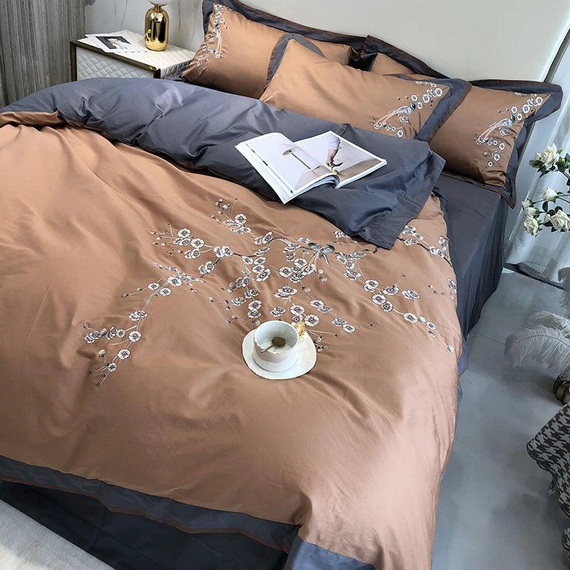 Myriad Embroidery Duvet Set - The Linen House