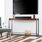 Modern Narrow Industrial Console Table - The Linen House