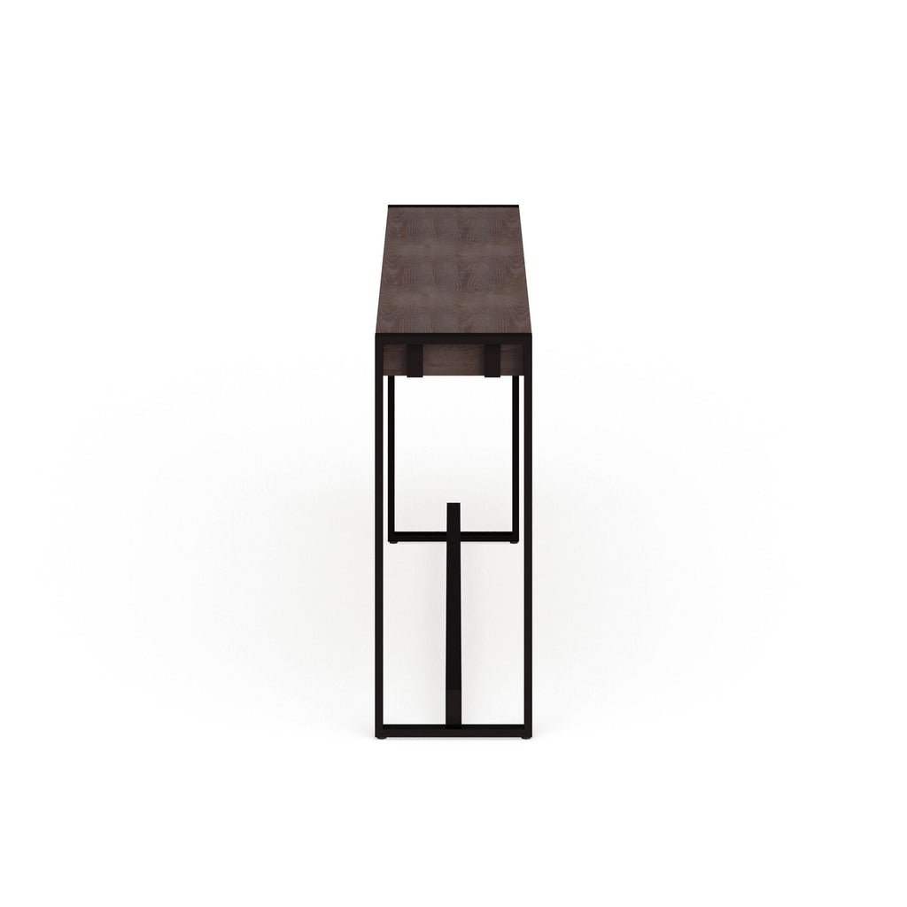 Modern Narrow Industrial Console Table - The Linen House