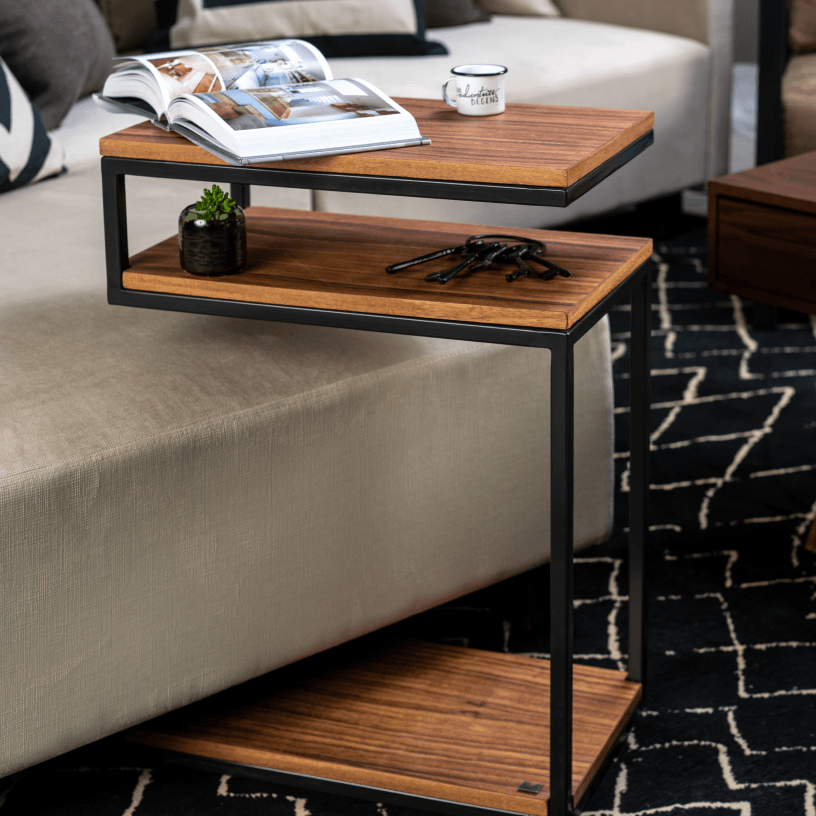 S Shaped Corner Side Table - The Linen House