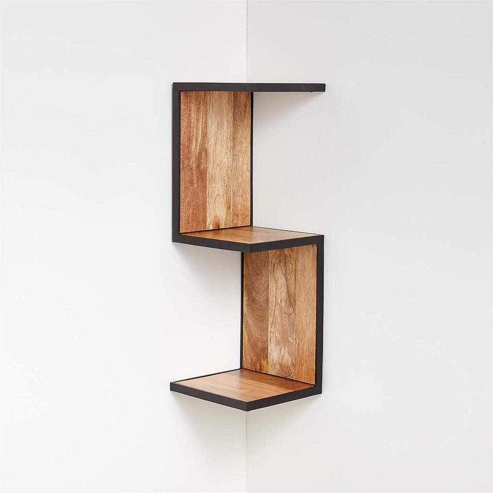 Perris Square Wall-Mounted Corner Shelf - The Linen House