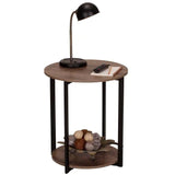 Carbon Loft Mullis Round Double Tier End Table - The Linen House
