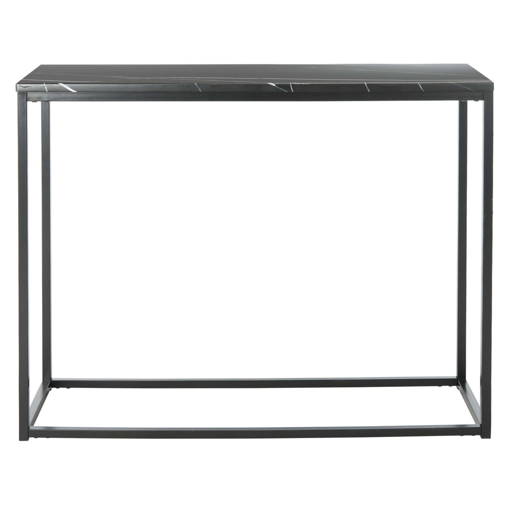 Baize Black Console Table - The Linen House