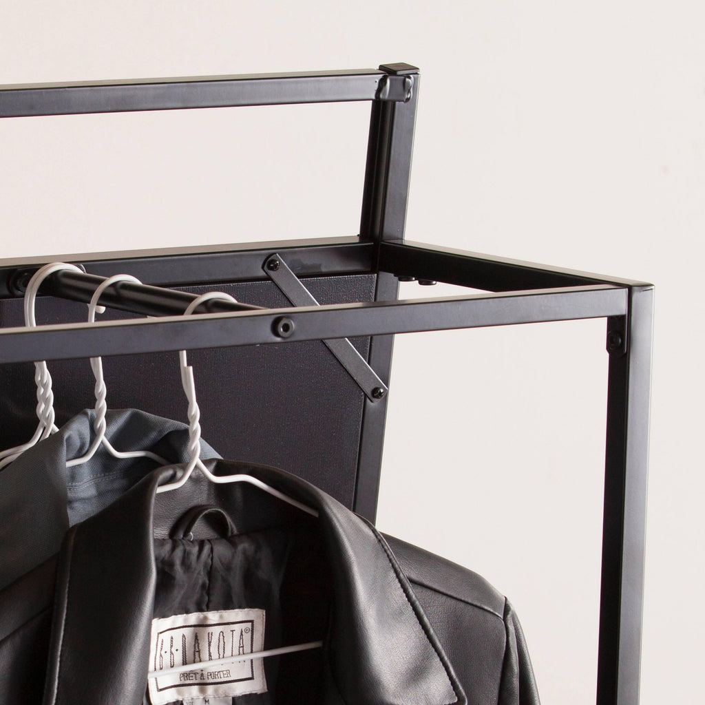 Multi-functional Mirror Stand with Hidden Coat and Shoe RacK - The Linen House