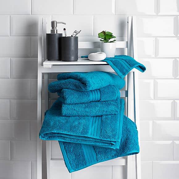 3 piece discount bathroom towel set