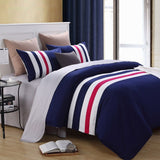 Blue Stylish Stripe Duvet Set