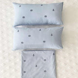 Anchor Embroidery Duvet Cover Set - The Linen House