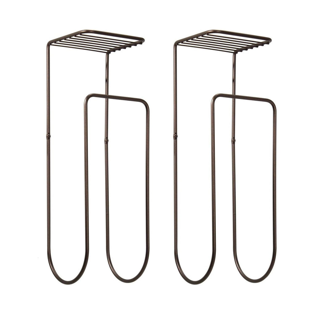 Metal Wall Mount Towel Rack Organizer with Storage Shelf - The Linen House