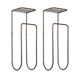 Metal Wall Mount Towel Rack Organizer with Storage Shelf - The Linen House