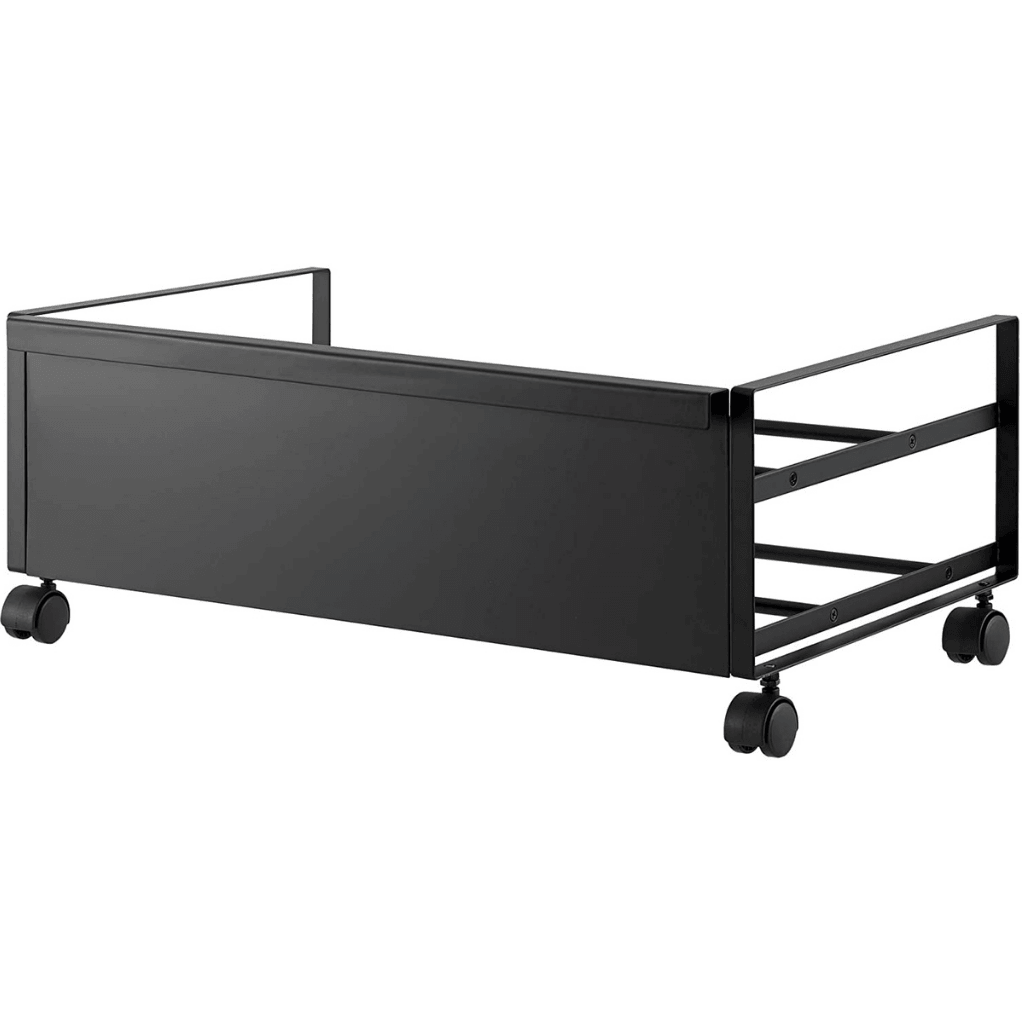 Low-Profile Hidden Storage Rolling Shoe Rack - The Linen House