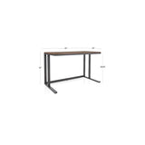 Pilsen Graphite Office Table - The Linen House