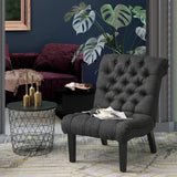 Set Of 2 Bedroom Armless Chairs Accent Lounge Chair - The Linen House