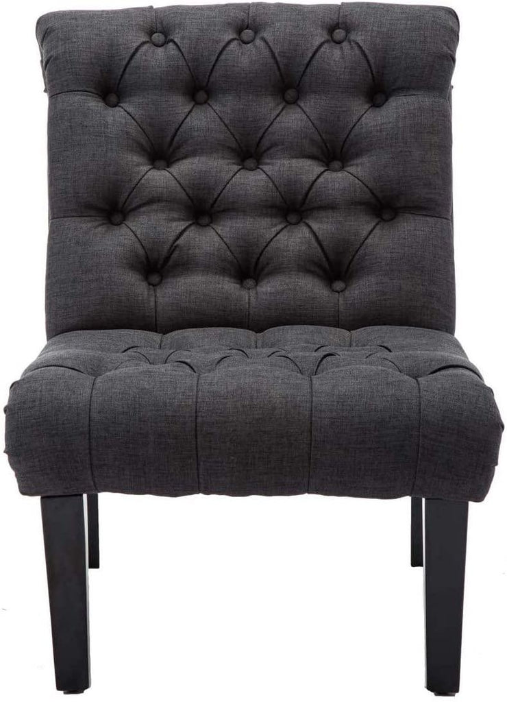 Set Of 2 Bedroom Armless Chairs Accent Lounge Chair - The Linen House