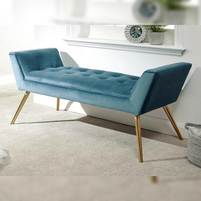 Teal Window Seat - The Linen House