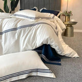 New Embroidered Luxury Baratta Tetra Stitch Duvet Set - The Linen House