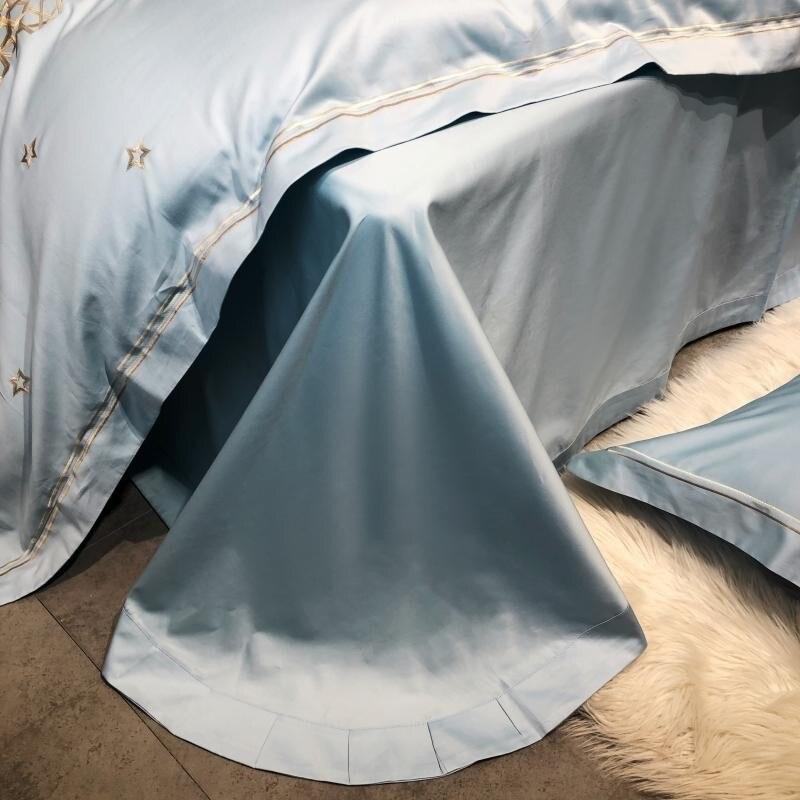 Luxury Light Mineral Cotton Silky Soft New Embroidered Set - The Linen House