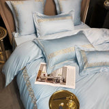 Luxury Light Mineral Cotton Silky Soft New Embroidered Set - The Linen House