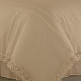 Luxury Soft Duvet Set With Lace - The Linen House