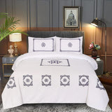 Elegant Cotton Embroidered Duvet Set - Soft & Stylish Bedding