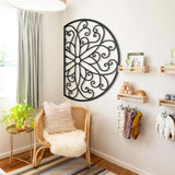 Lotus Flower Metal Wall Decor - The Linen House