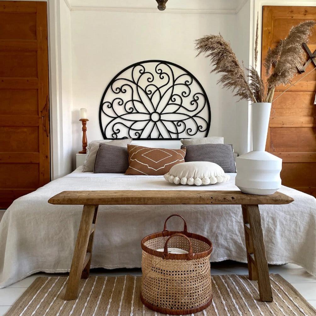 Lotus Flower Metal Wall Decor - The Linen House