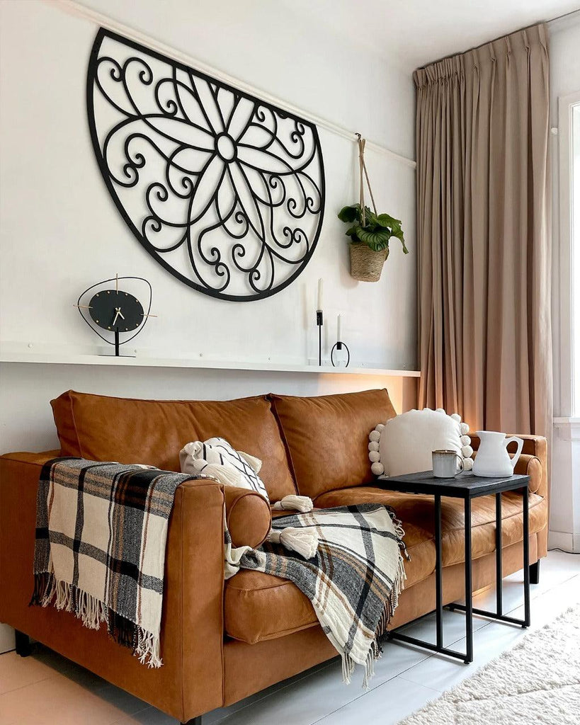 Lotus Flower Metal Wall Decor - The Linen House