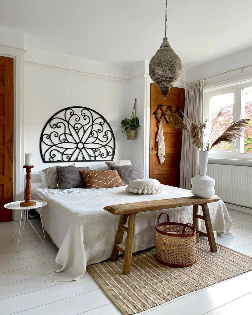 Lotus Flower Metal Wall Decor - The Linen House