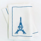 Eiffle Tower Monogramme Napkin - The Linen House